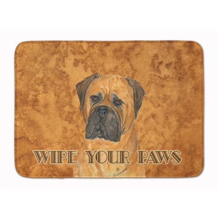 Carolines Treasures Bullmastiff Wipe Your Paws Machine Washable Memory Foam Mat SS4883RUG